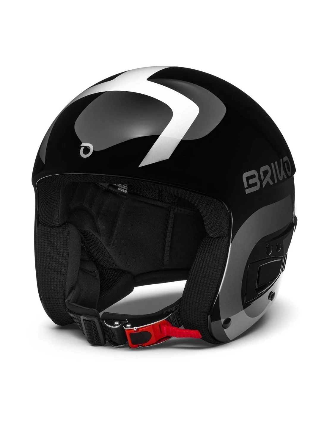 Casque De Ski Racing Briko Vulcano Fis 6.8 EPP Shiny Black 3 Casque De Ski Racing Briko Vulcano Fis 6.8 EPP Shiny Black