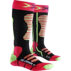 Chaussettes De Ski X-socks Ski Junior Corail Vert