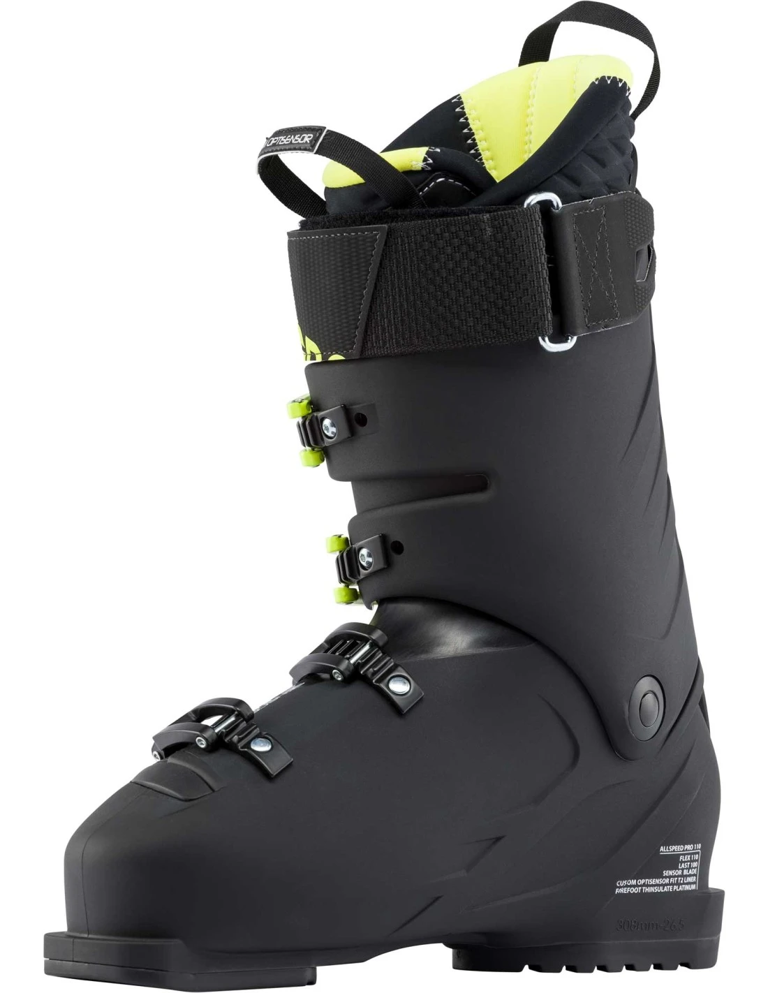 Chaussures De Ski Rossignol Allspeed Pro 110 Black / Green 4 Chaussures De Ski Rossignol Allspeed Pro 110 Black / Green – Image 2