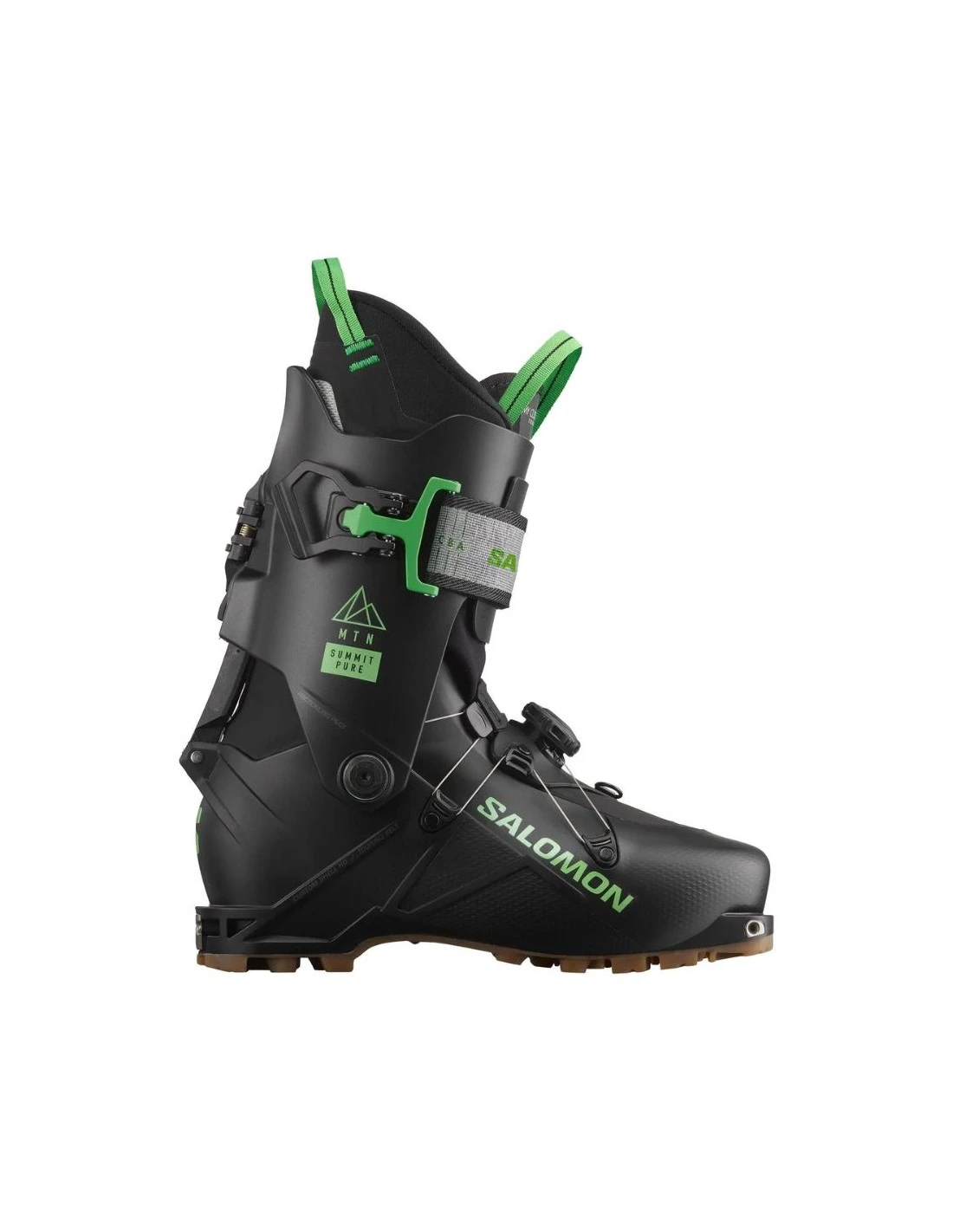 Chaussures De Ski Salomon Alp Mtn Summit Pure Black / Neon Green 3 Chaussures De Ski Salomon Alp Mtn Summit Pure Black / Neon Green