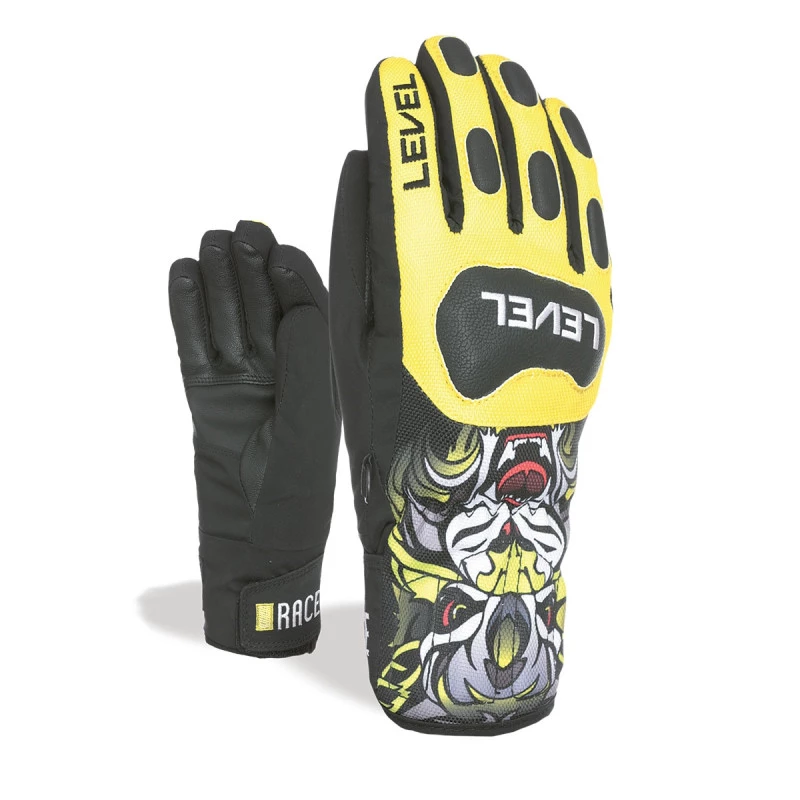 Gants De Ski Junior Level Jr's Race Yellow 3 Gants De Ski Junior Level Jr's Race Yellow