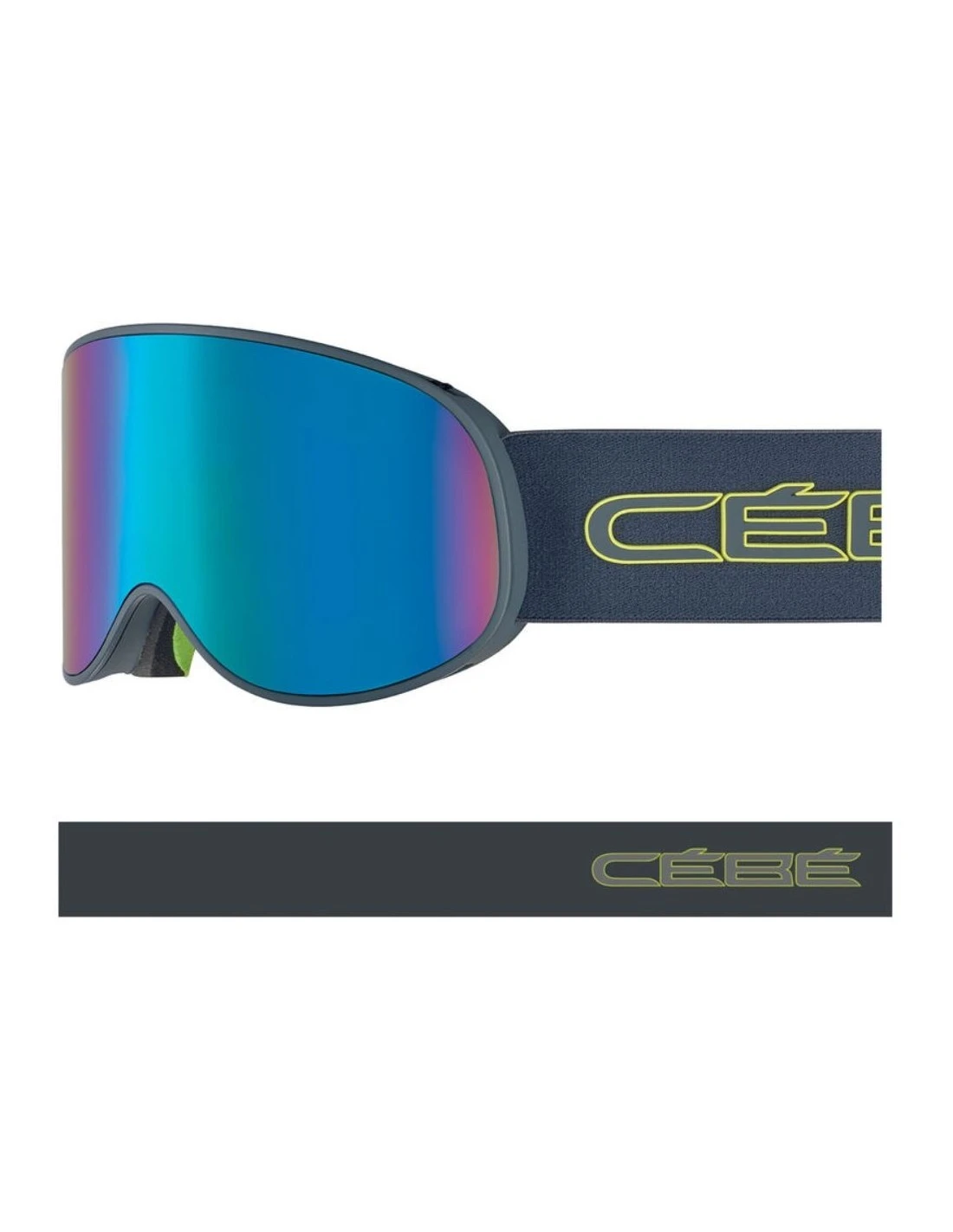 Masque De Ski Cébé Attraction Ciment Lime Matte Brown 4 Masque De Ski Cébé Attraction Ciment Lime Matte Brown – Image 2