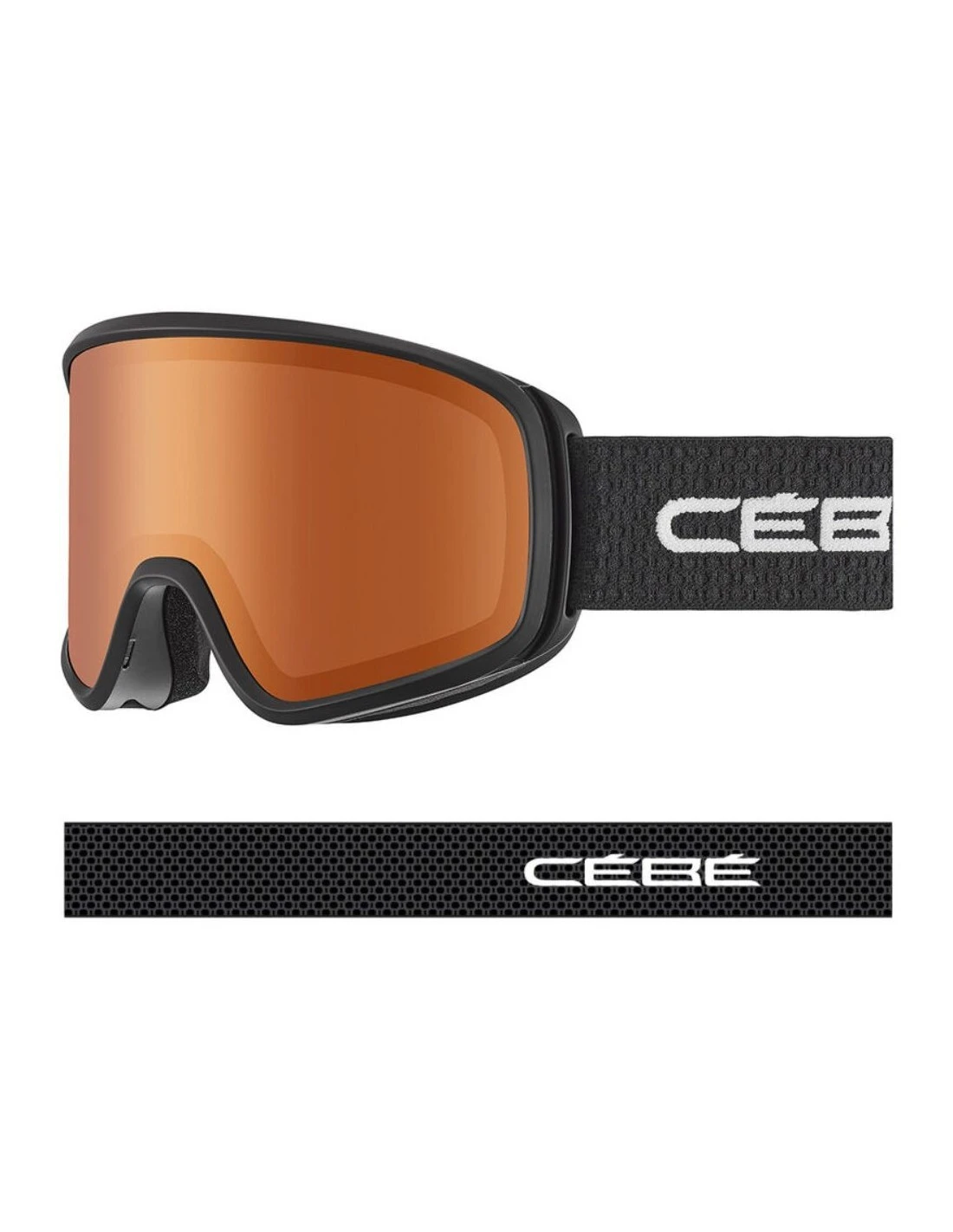 Masque De Ski Cébé Striker Evo Black Matte / Vario Orange 4 Masque De Ski Cébé Striker Evo Black Matte / Vario Orange – Image 2