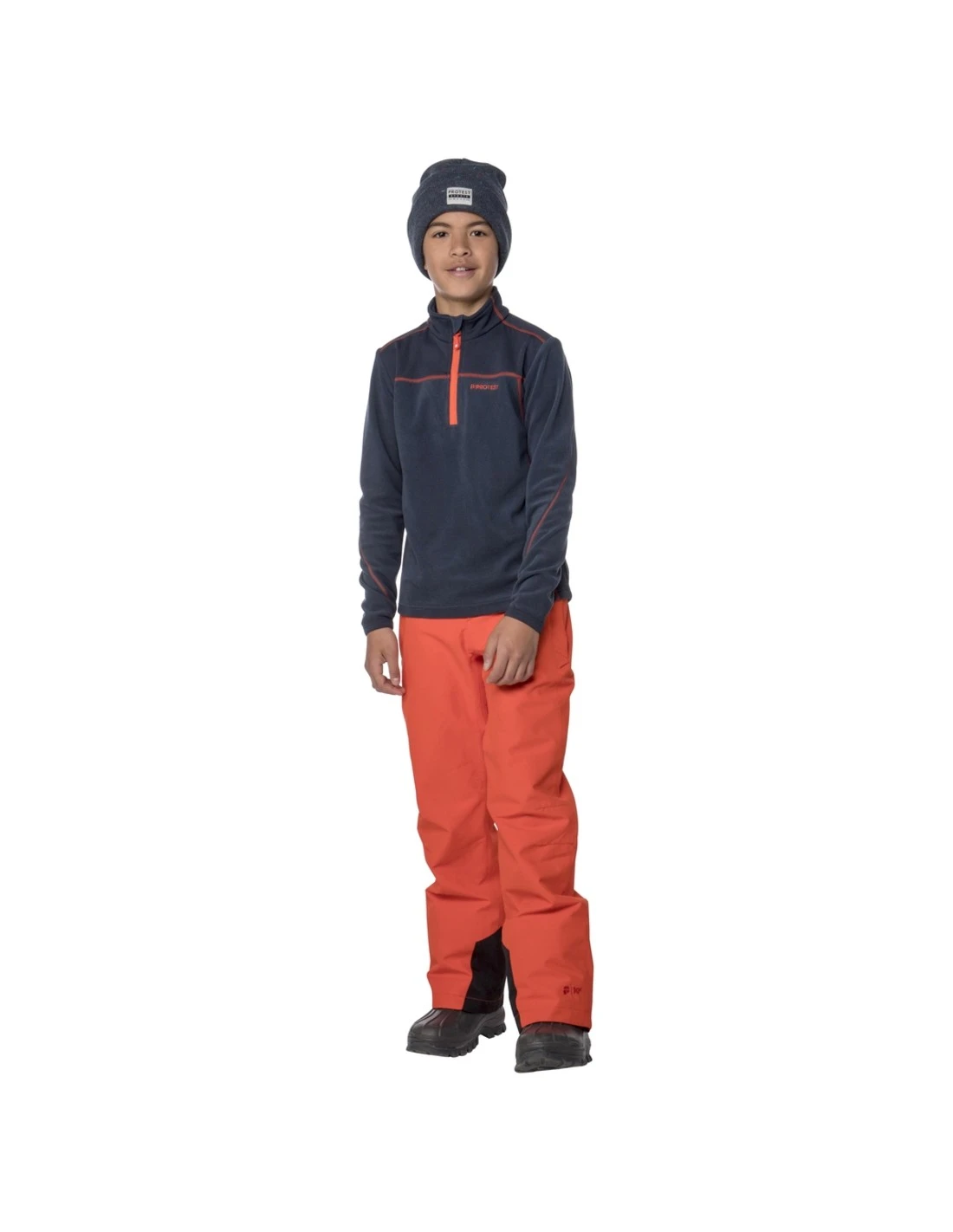Pantalon De Ski Protest Bork Jr Snowpants Orange 4 Pantalon De Ski Protest Bork Jr Snowpants Orange – Image 2
