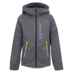 Veste Icepeak Kevil Jr Softshell Gris Foncé
